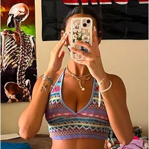 Colorful crop top
